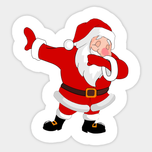 Santa dabbing Sticker